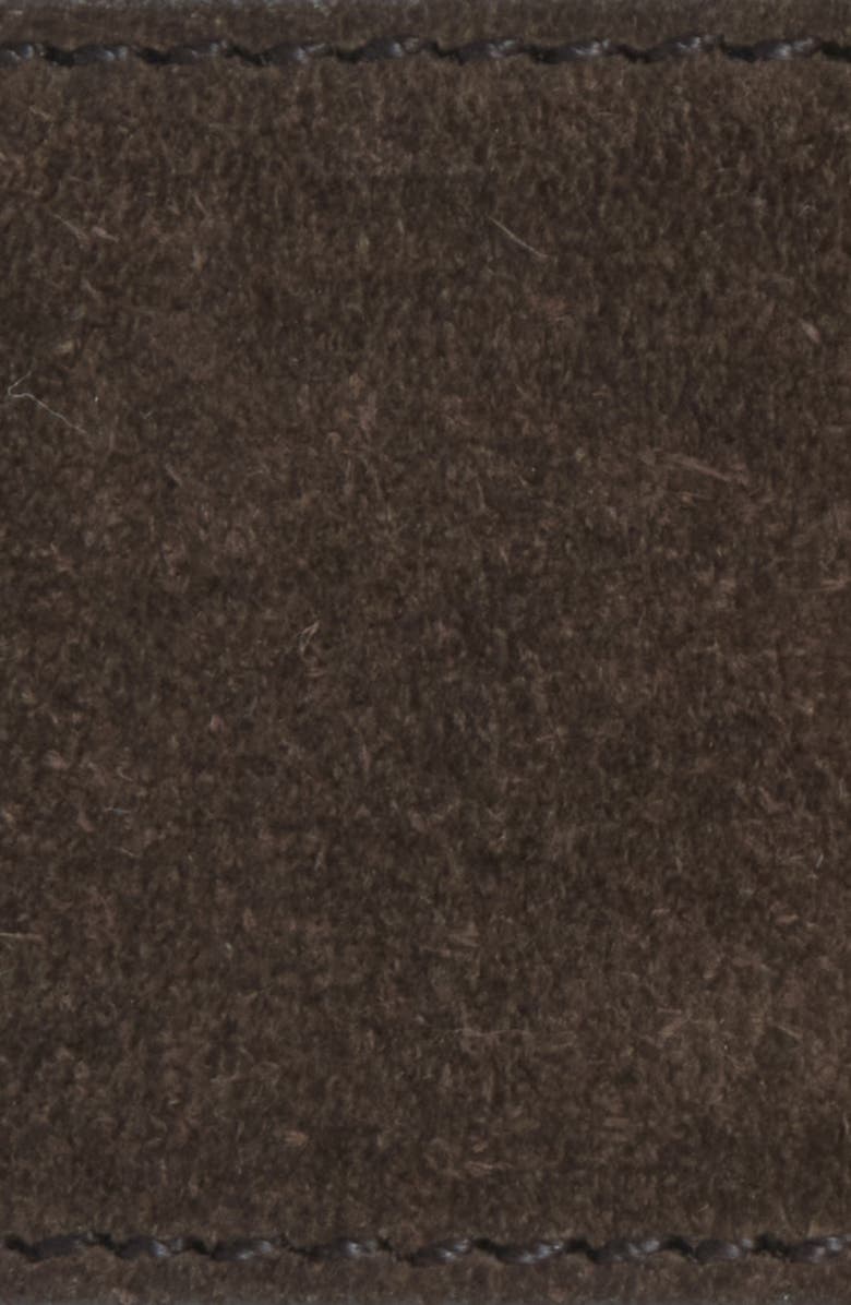 TOM FORD Square Buckle Suede Belt, Alternate, color, 