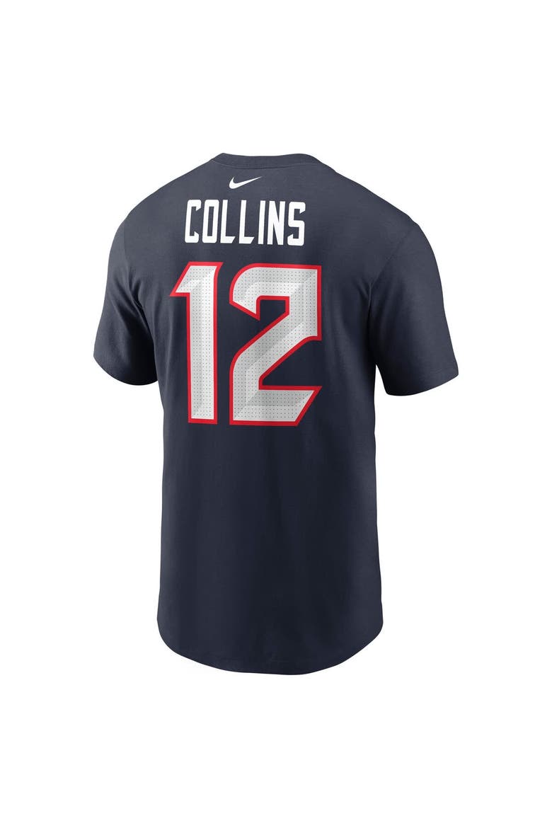 Men's Nike Nico Collins Navy Houston Texans Name & Number T-Shirt, Alternate, color, Navy