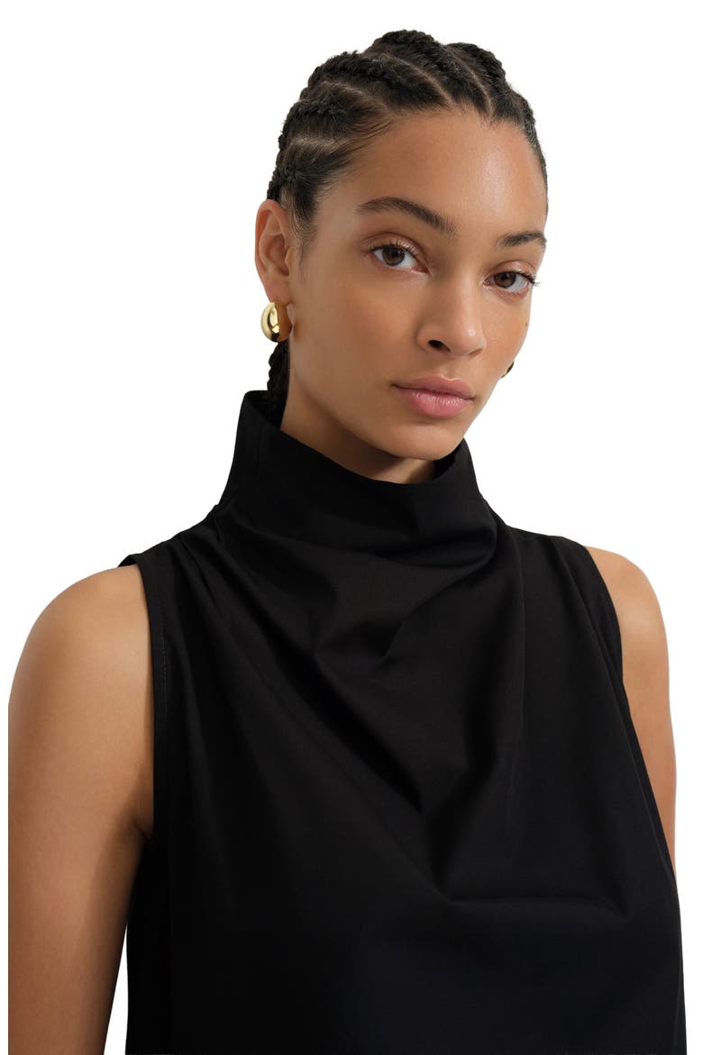 Minna Poplin Shift Dress, Alternate, color, BLACK
