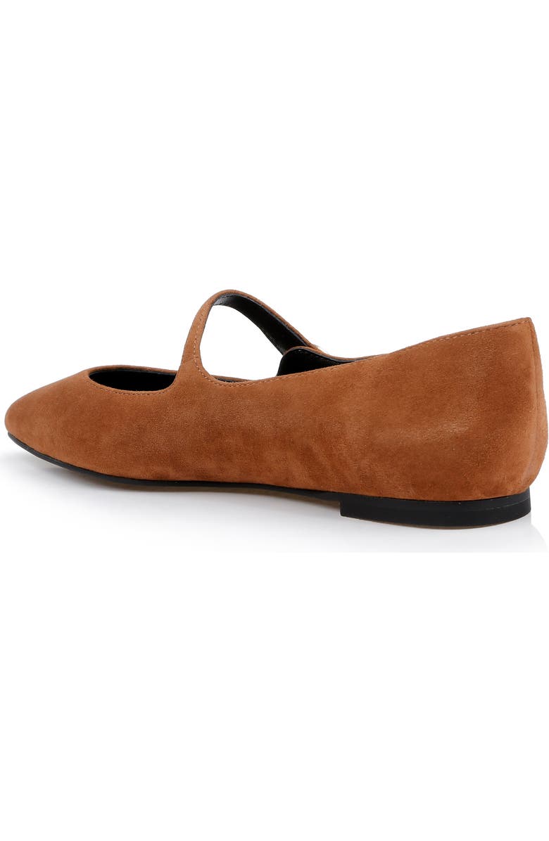 L'AGENCE Gersende Mary Jane Pointed Toe Flat, Alternate, color, Buckskin Suede