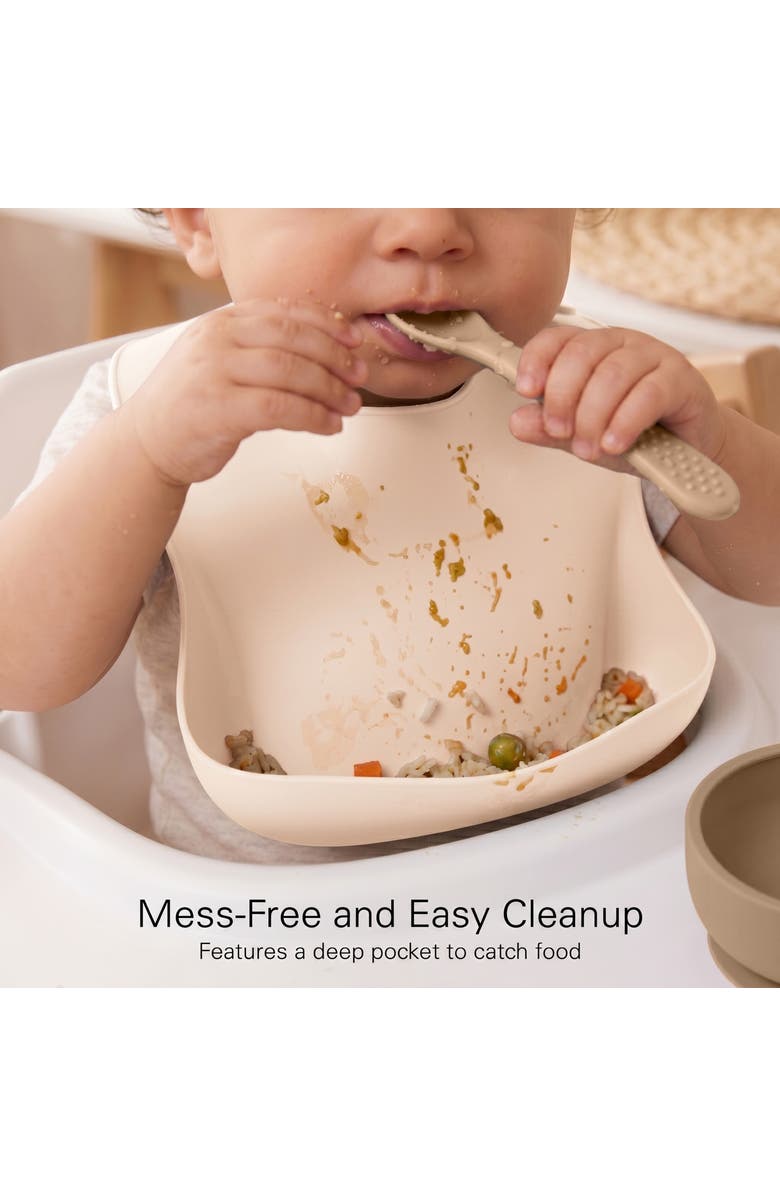 Sperric Silicone Baby Feeding Set 11-Piece, Alternate, color, Tan