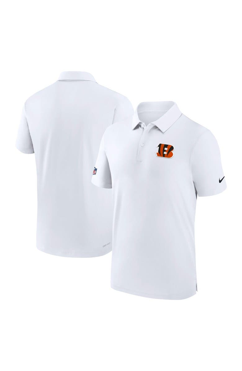 Nike Men's Nike White Cincinnati Bengals Sideline Coaches Performance Polo, Main, color, White