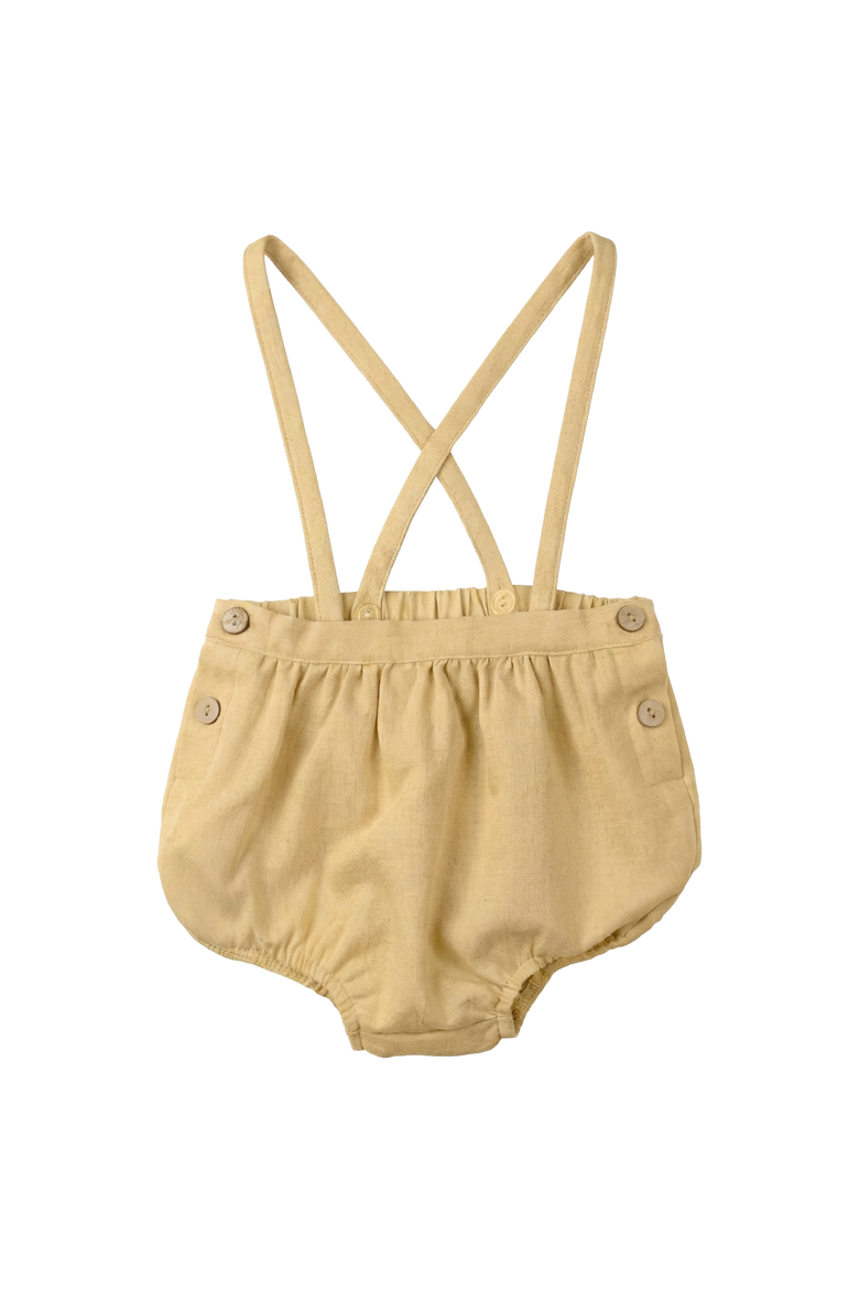 Cotton Overall In Solid Woven, Main, color, Pastel Yellow