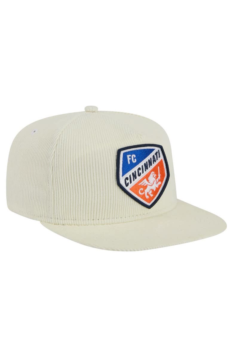 New Era Men's New Era Cream FC Cincinnati 2025 Kickoff Snapback Golfer Hat, Alternate, color, Cream