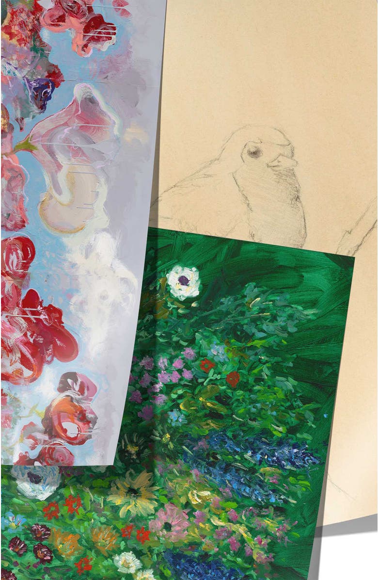 Bond & Grace Inner Gardens Gift Wrap & Creative Papers, Alternate, color, Green