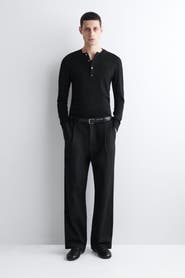 COS Pleated Wide-Leg Denim Pants