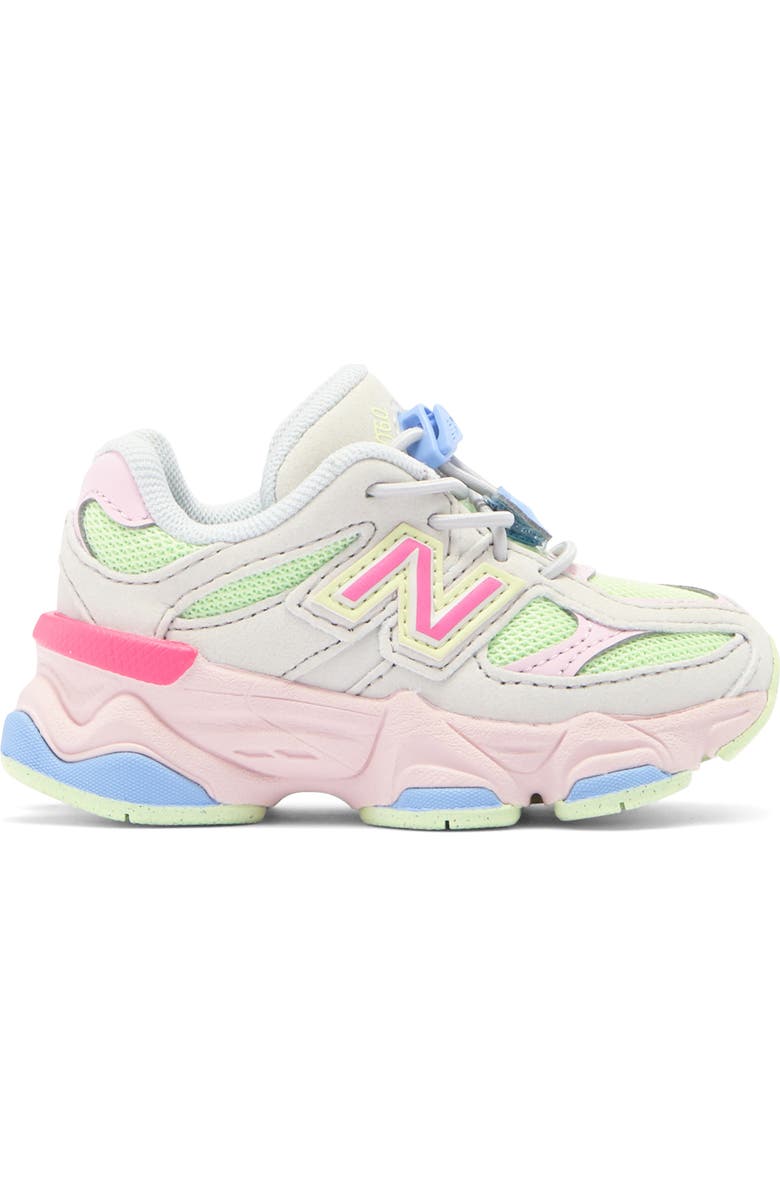 New Balance Kids' 9060 Sneaker, Alternate, color, Grey Matter/ Dragon Berry