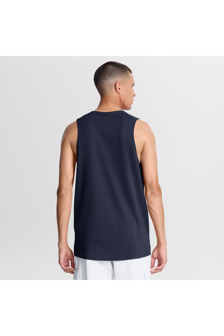 Men's Nike College Navy Seattle Seahawks Kickoff Miler Dri-FIT Tank​ Top, Alternate, color, College Navy