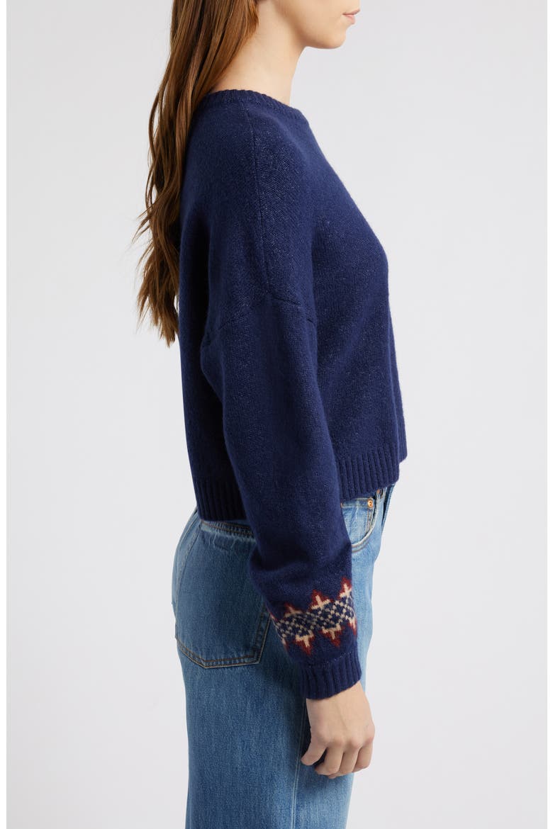 Ski Bunny Sweater, Alternate, color, PEACOAT