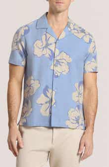 Floral Short Sleeve Button-Up Shirt