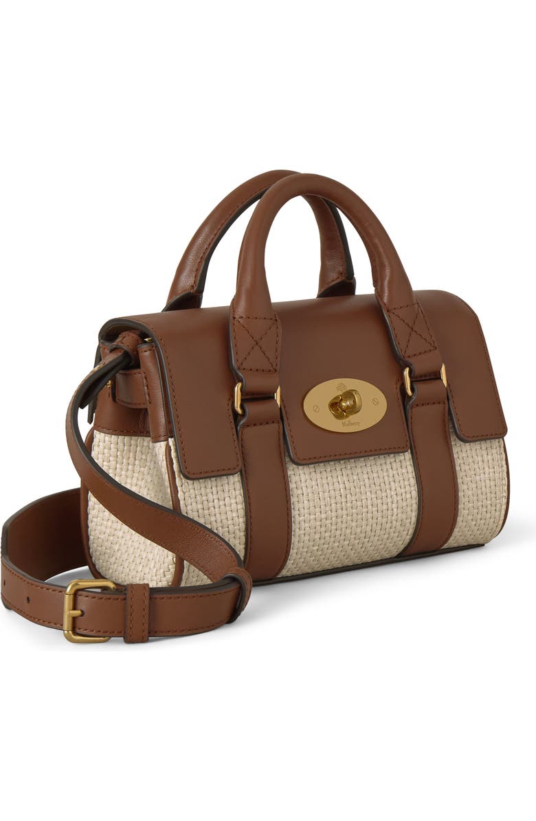 Mulberry Mini Bayswater, Alternate, color, Ecru-Bright Oak