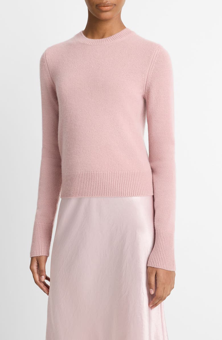 Vince Cashmere Crewneck Sweater, Alternate, color, Dark Orchid Stone