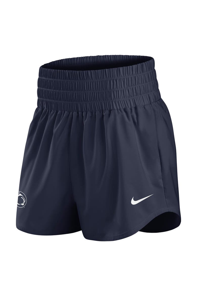 Women's Nike Navy Penn State Nittany Lions Performance One Dri-FIT High-Rise Shorts, Alternate, color, Navy