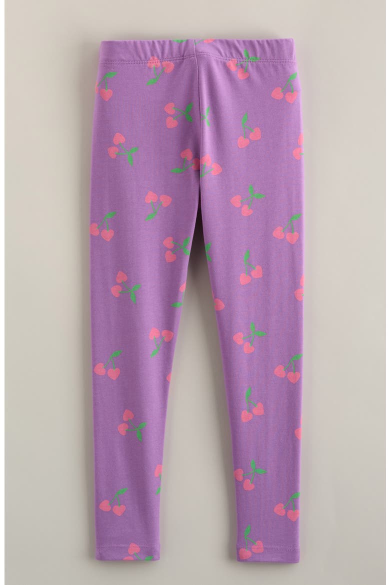 Kids' Core Leggings, Alternate, color, PURPLE FOXGLOVE CHERRY HEARTS