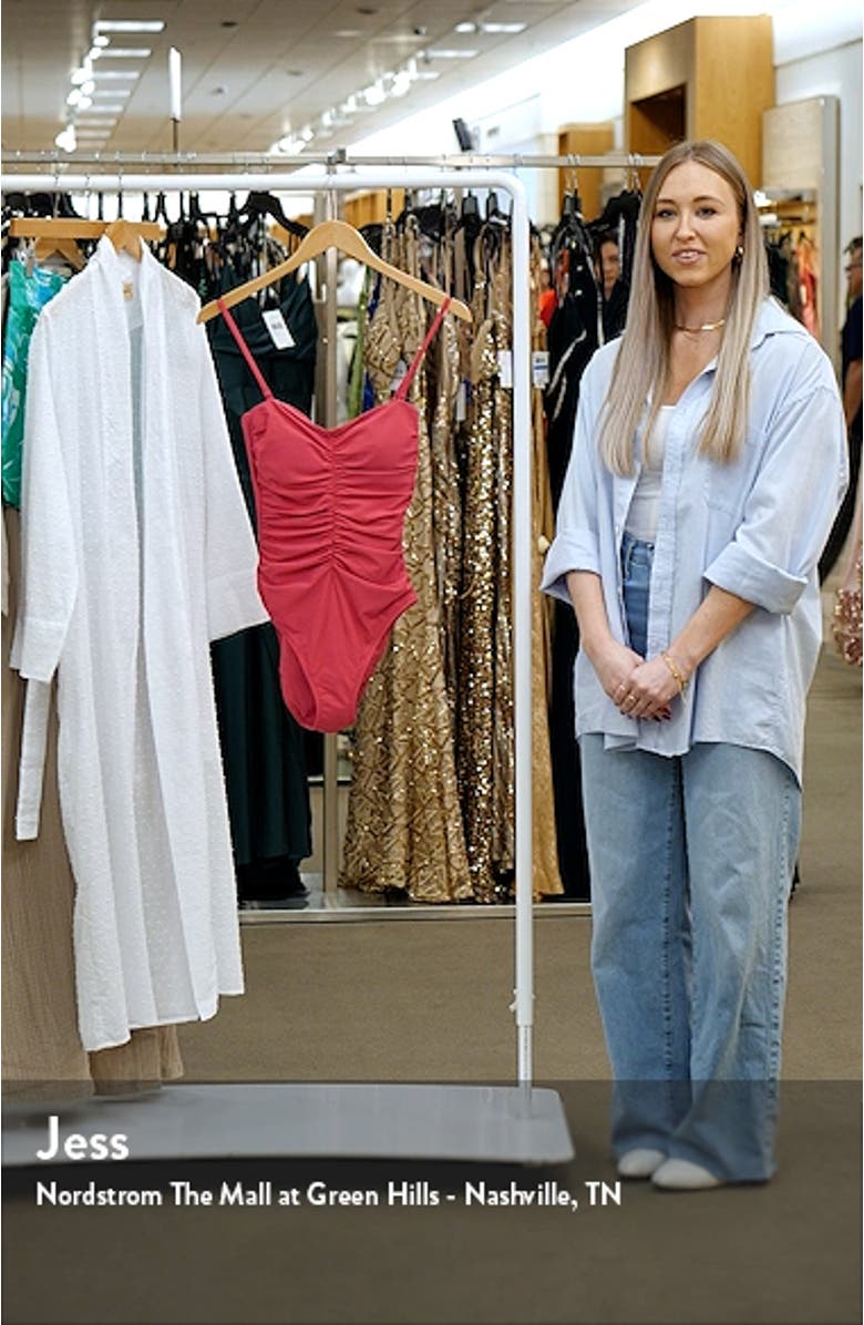 Aubrey Ruched One-Piece Swimsuit, sales video thumbnail