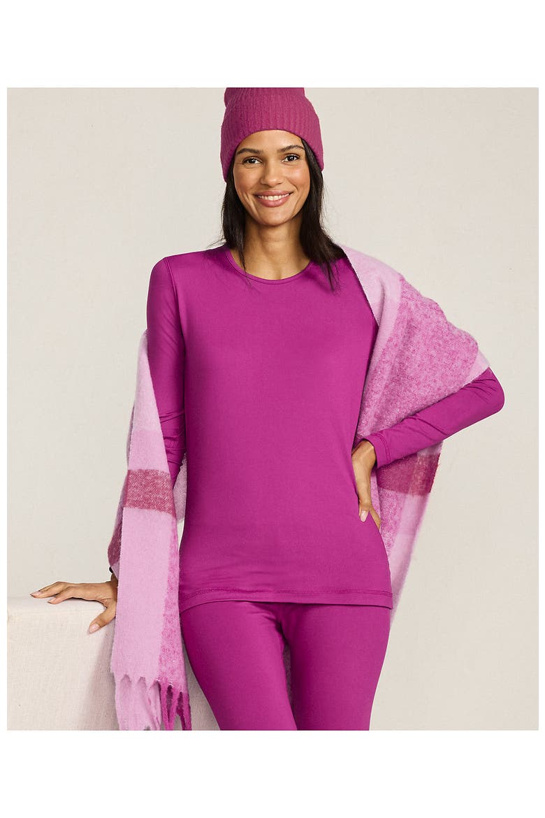 Baselayer Cozy Thermaskin Crewneck Top, Alternate, color, Light Raspberry Sorbet