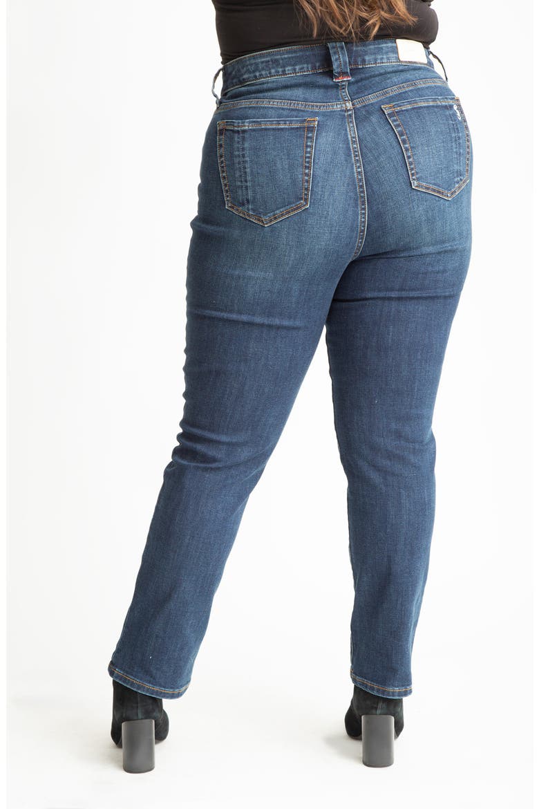 High Waist Straight Leg Jeans, Alternate, color, MAYA