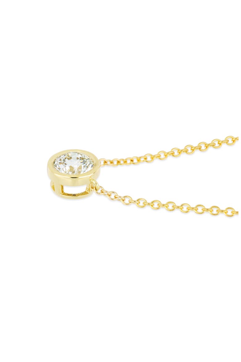 Monaco Diamond Solitaire Pendant Necklace (Online Trunk Show), Alternate, color, 18K YELLOW GOLD/ DIAMOND