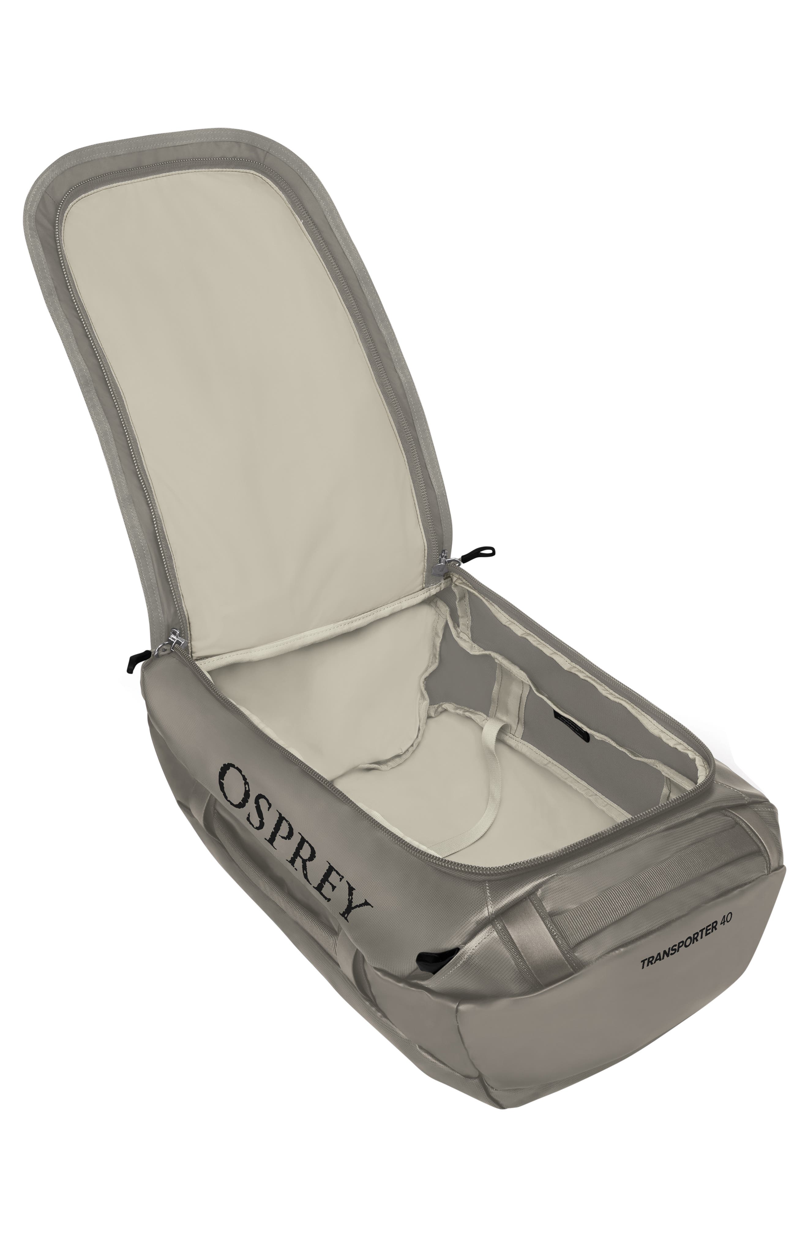 Osprey Transporter 40-Liter Duffle Backpack, Alternate, color, Tan Concrete