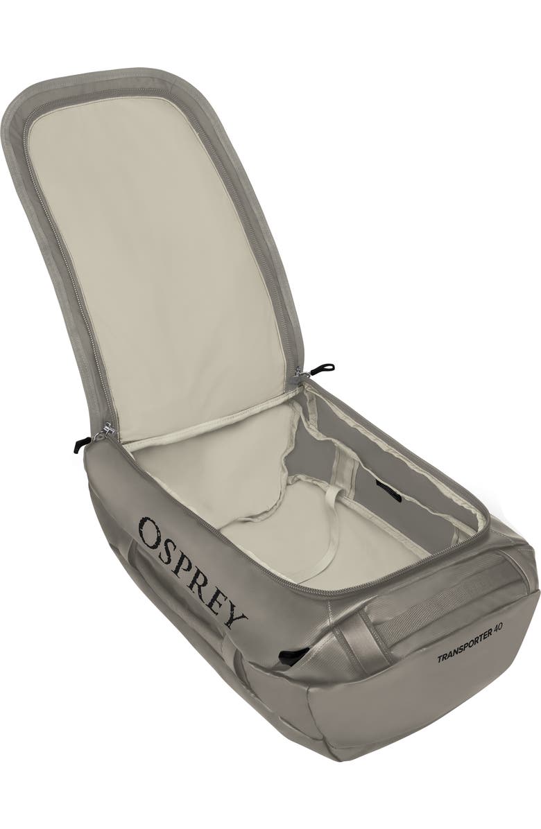 Osprey Transporter 40-Liter Duffle Backpack, Alternate, color, Tan Concrete