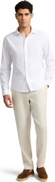 Onia Poplin Long Sleeve Button Down Shirt