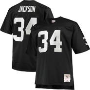 Mitchell & Ness Men's Mitchell & Ness Bo Jackson Black Las Vegas Raiders Big & Tall 1988 Retired Player Replica Jersey