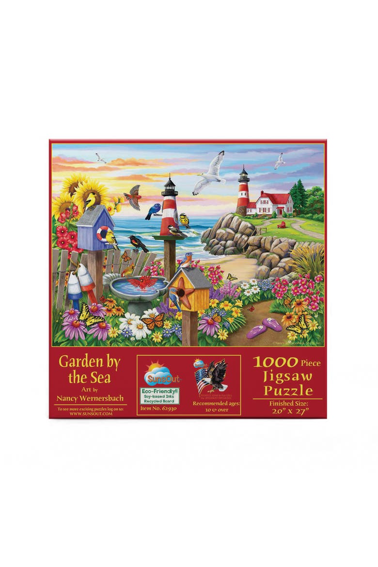 Garden by the Sea 1000 piece Jigsaw Puzzle for Adults, Alternate, color, Multicolor
