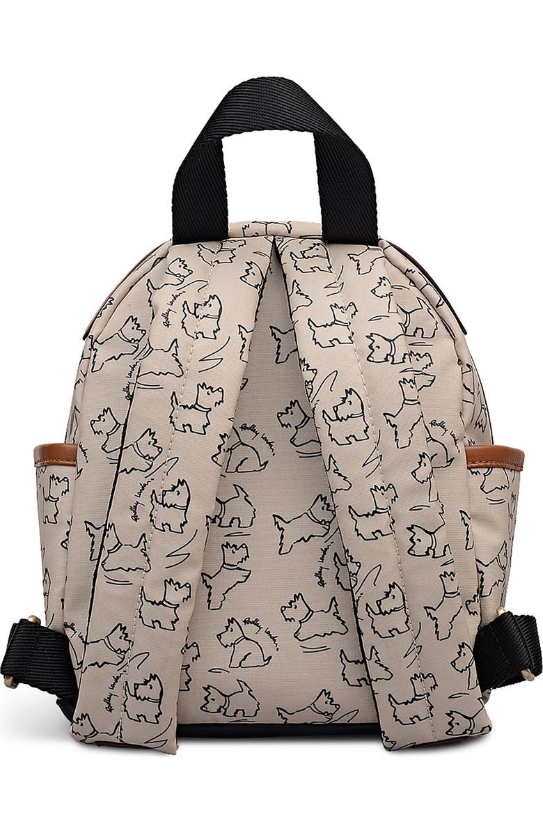 Radley Sketch Street Mini Zip Top Backpack, Alternate, color, Chalk