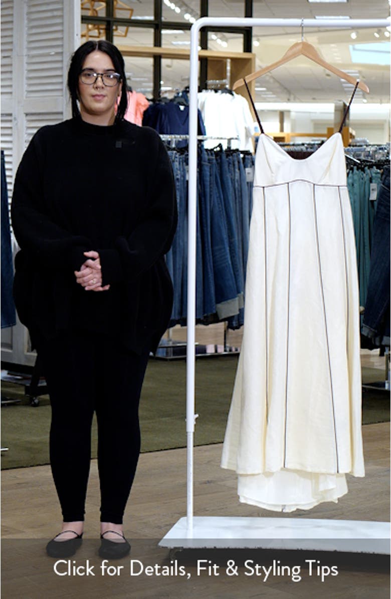 Roma Contrast Piping Midi Dress, sales video thumbnail