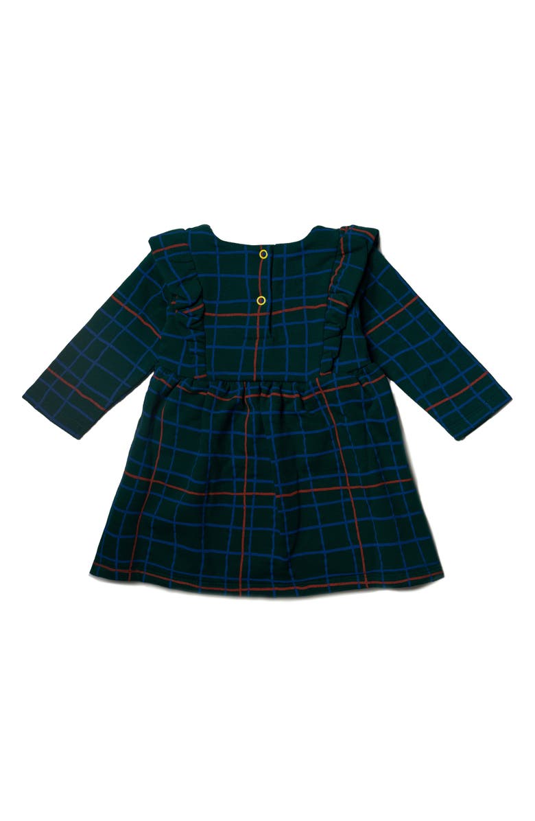 Mon Coeur Heart Print Long Sleeve Fleece Dress, Alternate, color, 