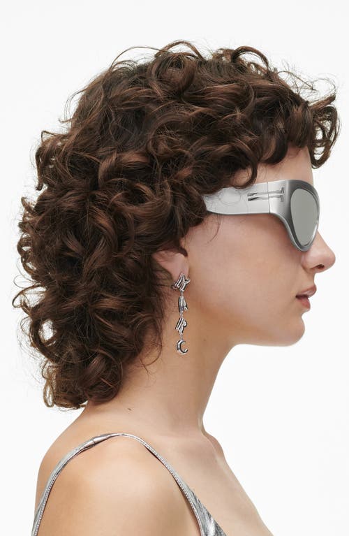 Shop Marc Jacobs Balloon Charm Drop Earrings In Silver
