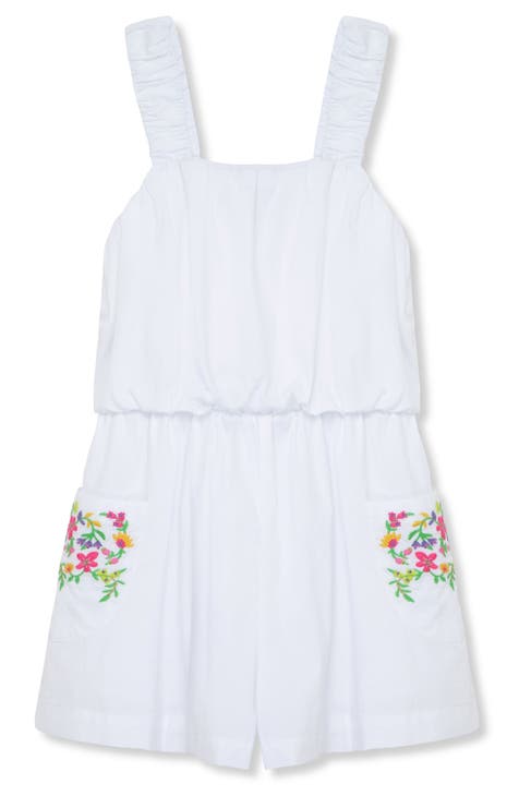 Kids' Embroidered Tank Romper (Toddler, Little Kid & Big Kid)