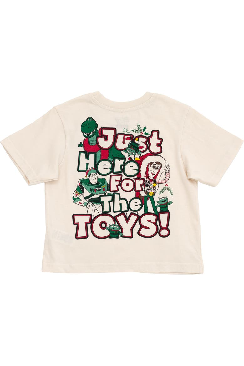 Toy Story Holiday Short Sleeve T-Shirt, Alternate, color, Cream Toy Story