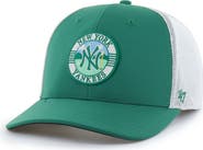 '47 Men's '47 Kelly Green/White New York Yankees Elevated Greens Adjustable Trucker Hat