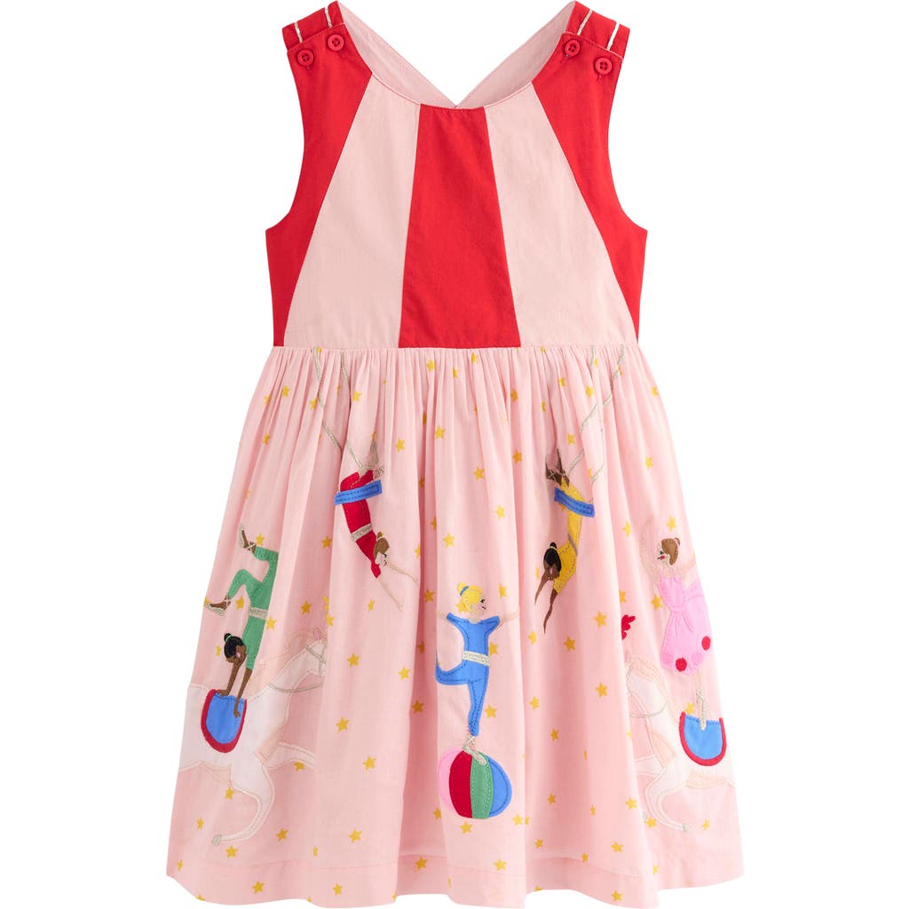 Mini Boden Kids' Zadie Acrobat Appliqué Cotton Sundress