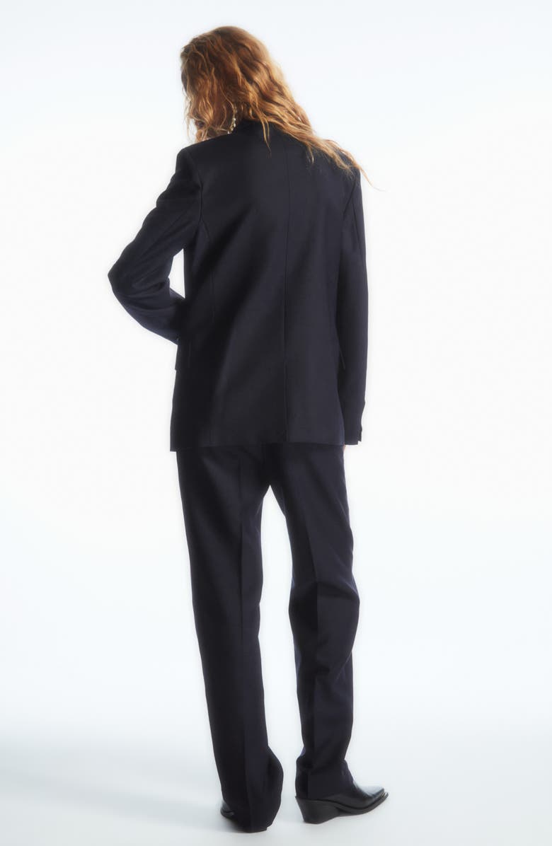 COS Double Breasted Wool Blazer, Alternate, color,