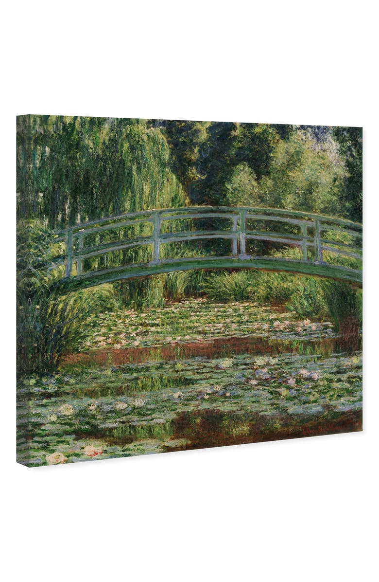 Wynwood Studio Monet The Japanese Footbridge Canvas Wall Art, Main, color, Green