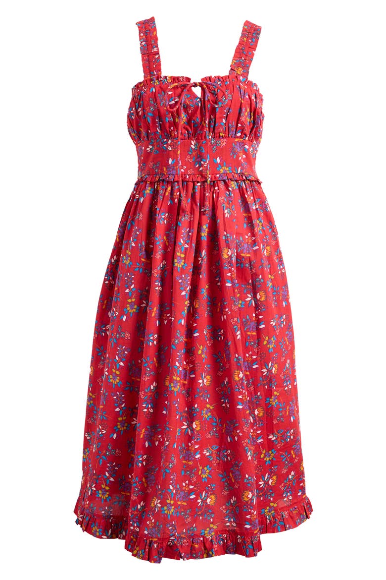 Calla Floral Cotton Sundress, Alternate, color, ISOLA