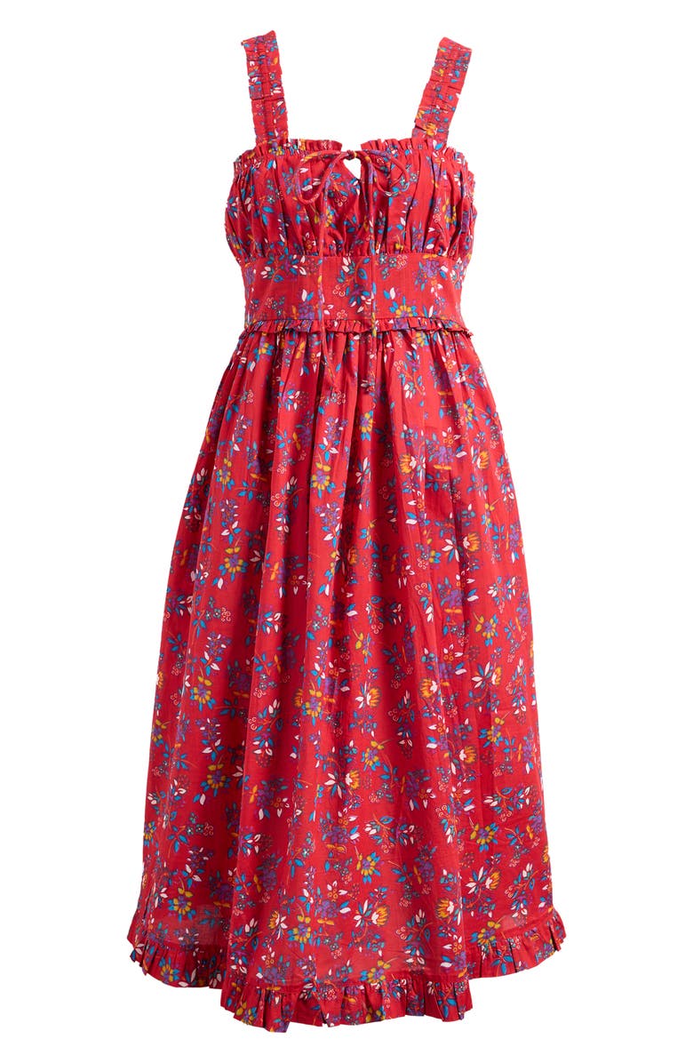 MILLE Calla Floral Cotton Sundress, Main, color, Isola