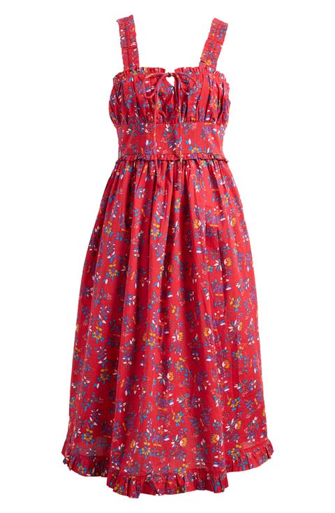 Calla Floral Cotton Sundress