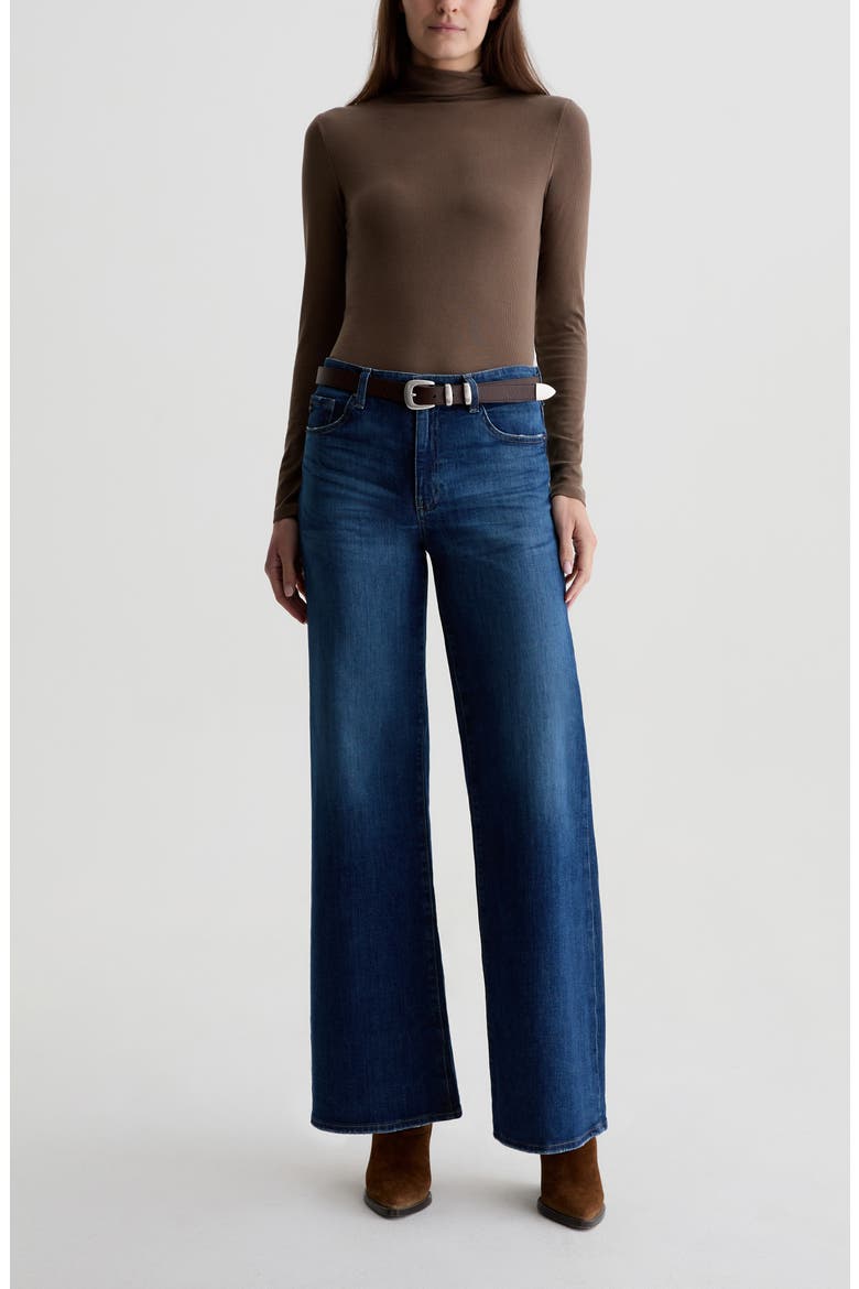 Saige Mid Rise Wide Leg Jeans, Alternate, color, MYKONOS