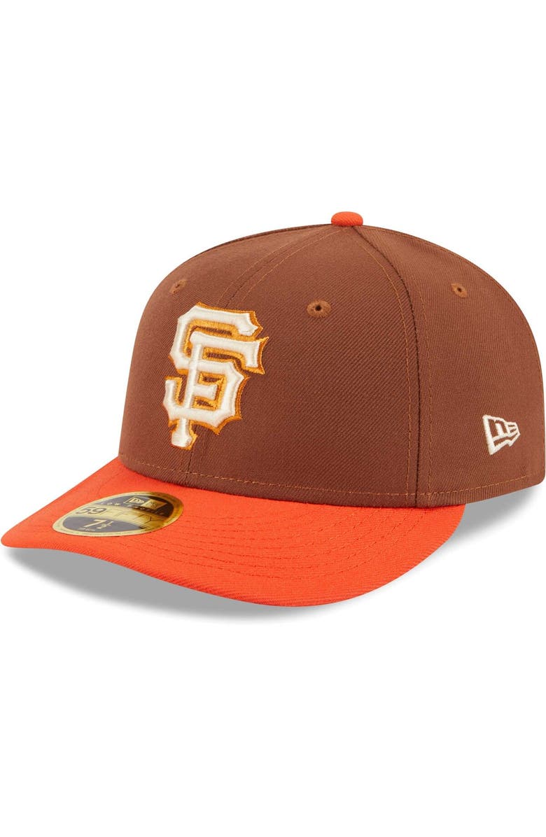 New Era Men's New Era Brown San Francisco Giants Tiramisu Low Profile 59FIFTY Fitted Hat, Main, color, 
