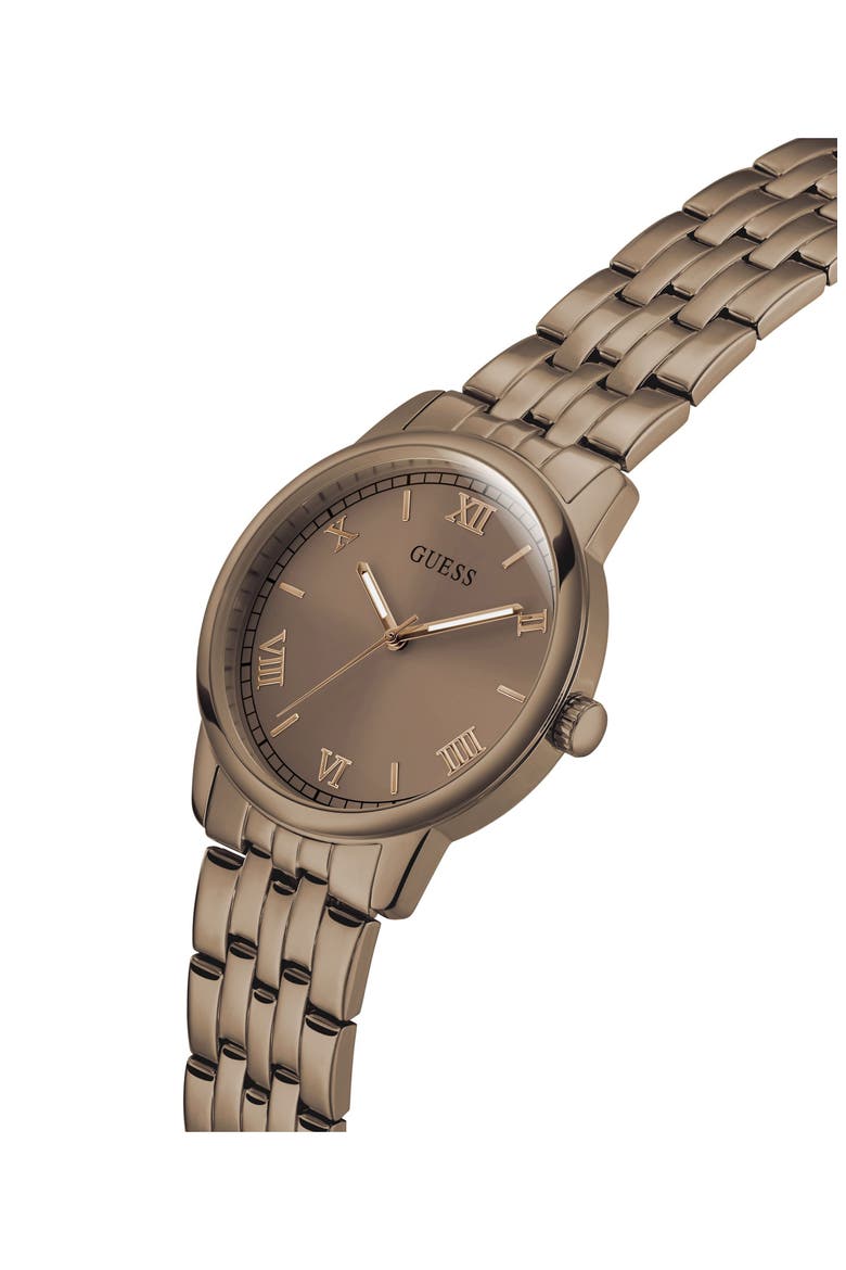 Roman Numeral Bracelet Watch, 40mm, Alternate, color, BROWN-TONE