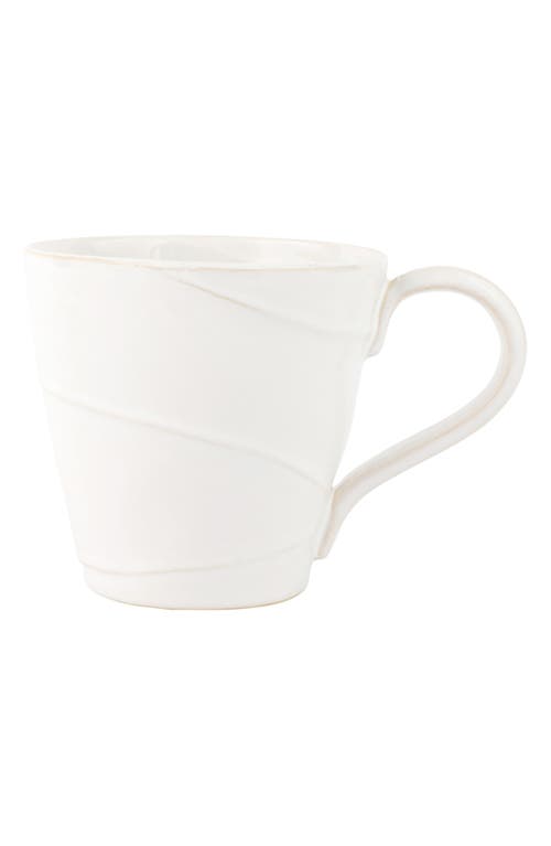 Vietri Luna Stoneware Mug In White