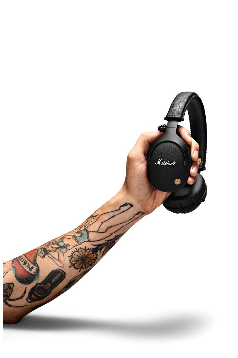 Monitor Bluetooth Wireless Over Ear Headphones, Alternate, color, BLACK