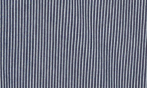 Les Deux Steven Stripe Cotton Graphic Overshirt In Multi
