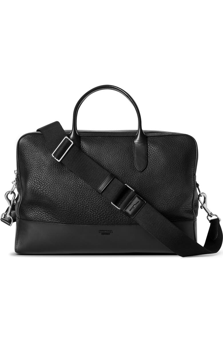 Shinola Canfield Double Zip Natural Grain Briefcase, Main, color,