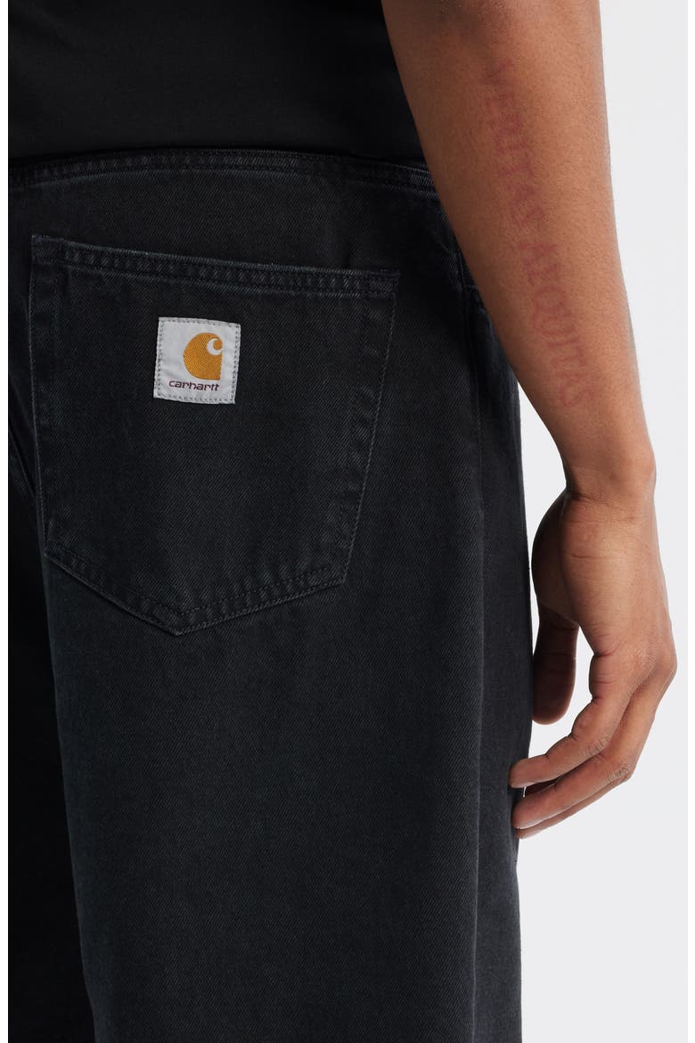 Landon Denim Shorts, Alternate, color, BLACK (STONE WASHED)