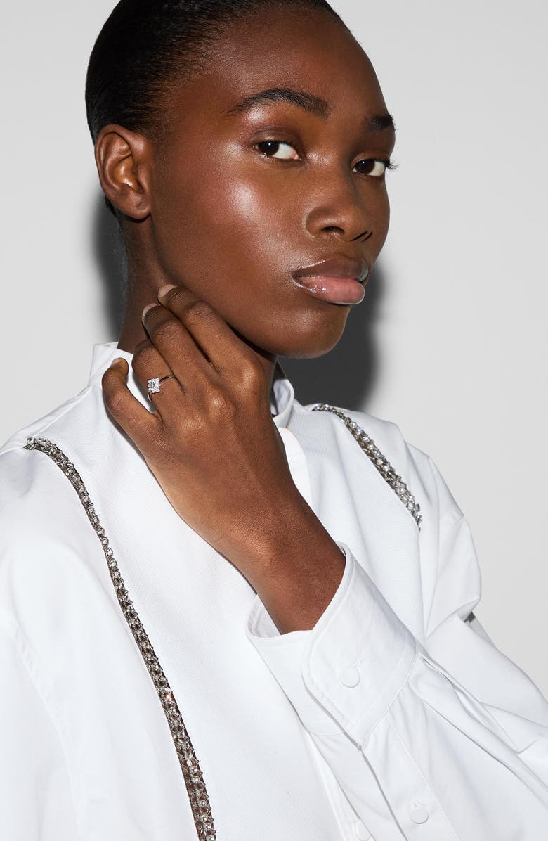 Gucci Flora 18K Gold Diamond Ring, Alternate, color, 