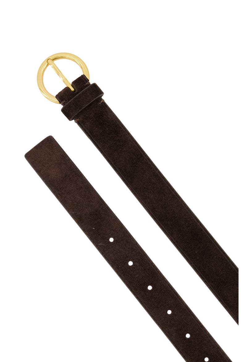 Hailey Suede Belt, Alternate, color, CACAO BROWN